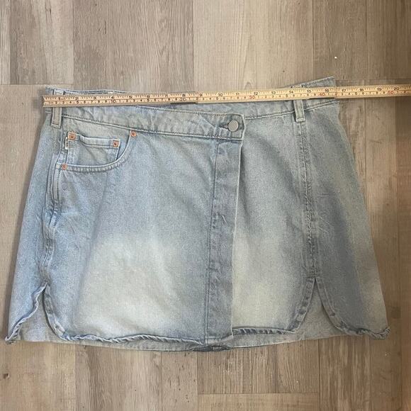 DL1961 Andi Wrap Mini Skirt Sz 30 - Picture 7 of 16